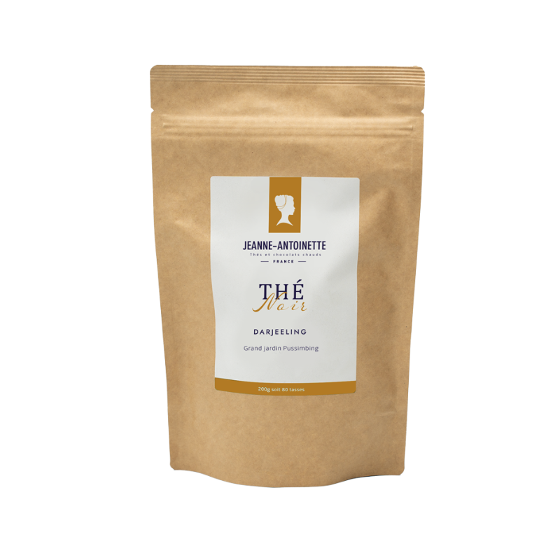 Sachet doypack kraft de thé vrac 200 grammes - Darjeeling Puissimbing 