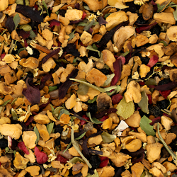 Apperçu du contenu du sachet de l'infusion La robe pourpre Jeanne-Antoinette