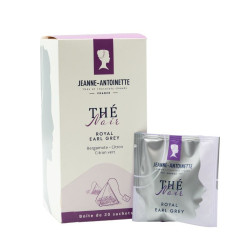 Boîte distributrice + Sachet individuel de thé noir Earl Grey bio Jeanne-Antoinette