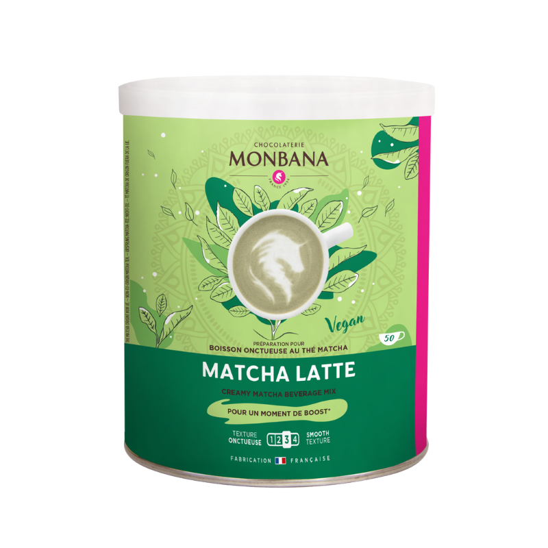 Boîte de poudre Monbana Matcha Latte Boîte de poudre Monbana Matcha Latte