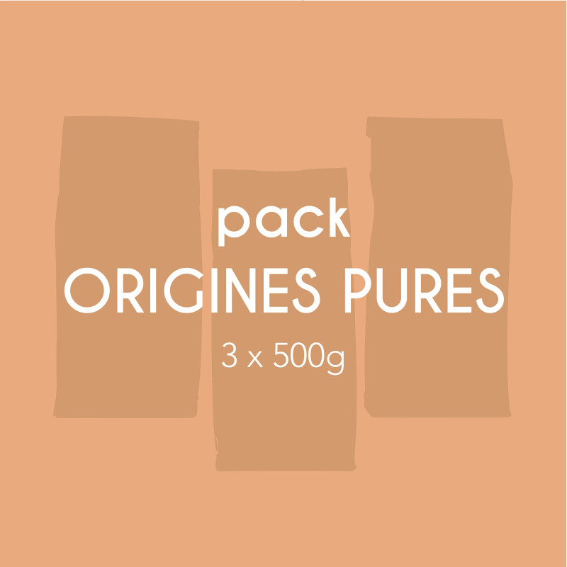Pack Origines Pures 3 x 500g | Cafés Gonéo