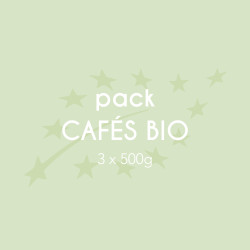 Pack Cafés BIO 3x500 g | Cafés Gonéo