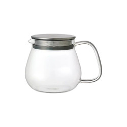 Théière KINTO UNITEA One Touch 460 ml – Verre & Inox | Cafés Gonéo