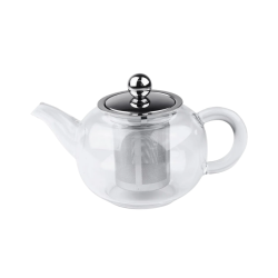 Théière Sakura Cristel 0,8 L – Verre Borosilicate & Inox | Cafés Gonéo