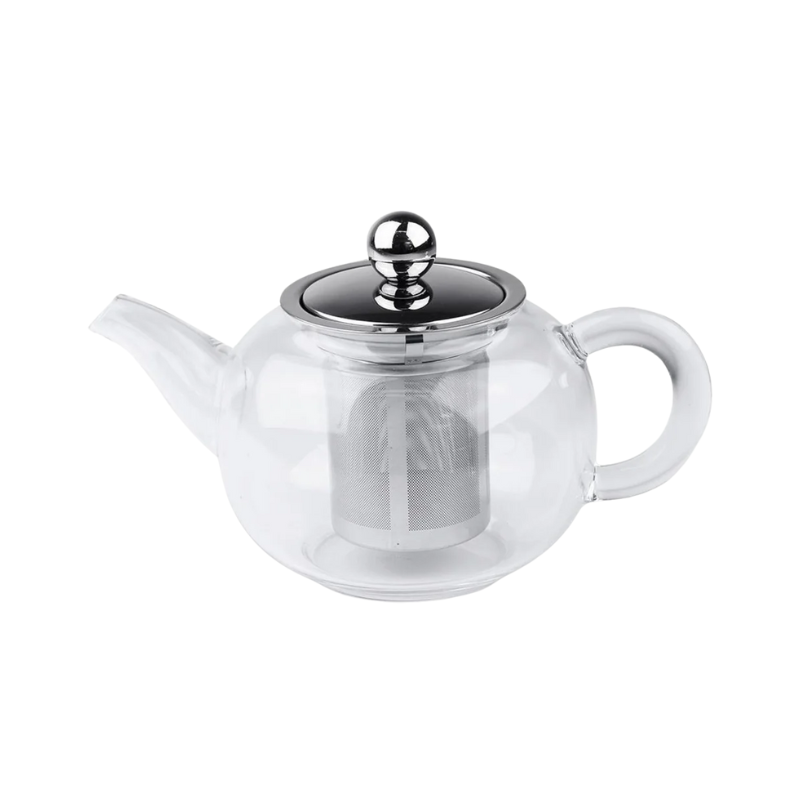 Théière Sakura Cristel 0,8 L – Verre Borosilicate & Inox | Cafés Gonéo