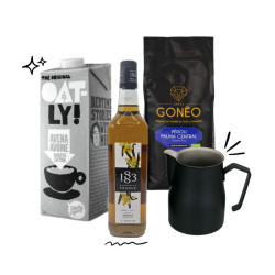 Pack Barista – Café en grains, Oatly & Sirop Vanille | Cafés Gonéo