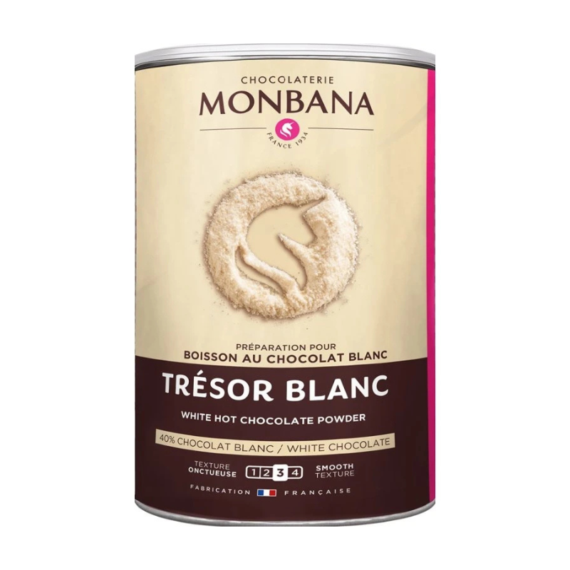 Chocolat en poudre « Trésor Blanc » 500 g | Monbana